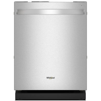 Whirlpool 24 in. Top Control Dishwasher with 44 dBa Sound Level & 3rd-Rack - Fingerprint Resistant Stainless | WDT550SAPZ