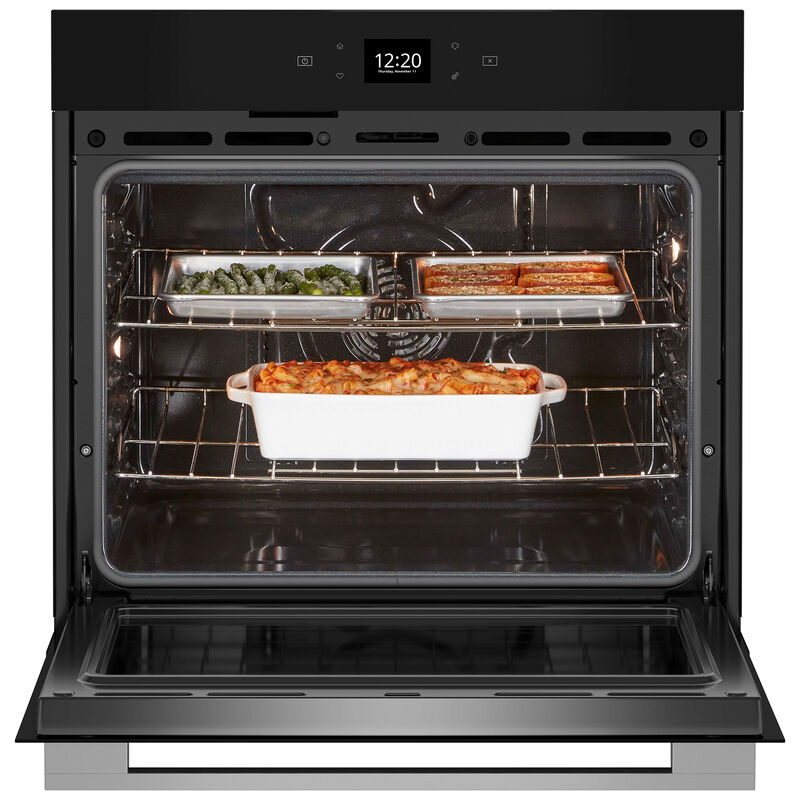 Whirlpool 30 in. 5.0 cu. ft. Electric Smart Wall Oven with Standard Convection & Self Clean - Fingerprint Resistant Stainless Steel, , hires