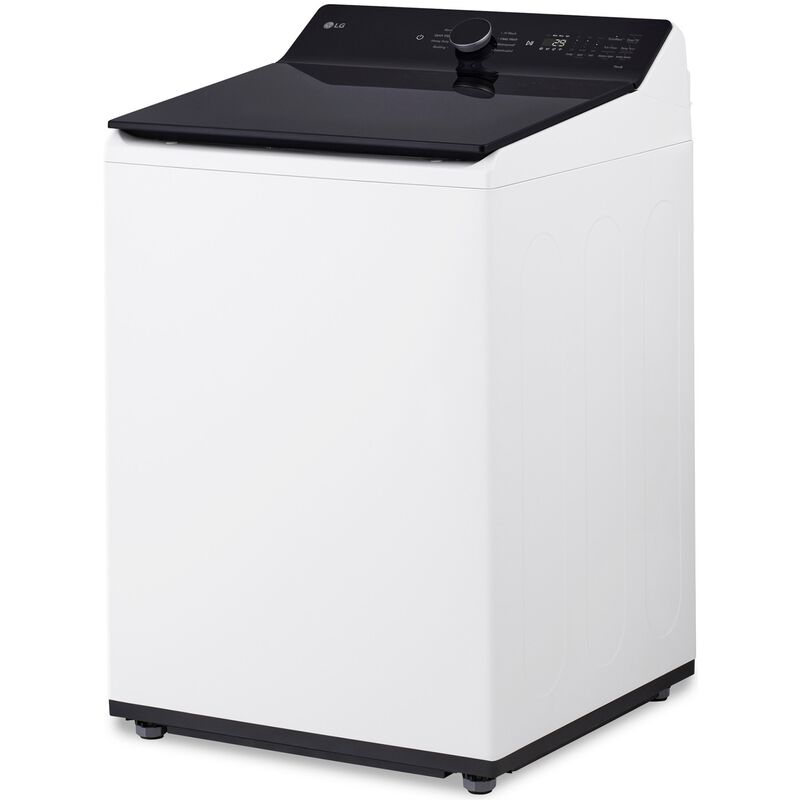 LG 27 in. 5.5 cu. ft. Smart Top Load Washer with EasyUnload, TurboWash3D Technology & AI Sensing - Alpine White, Alpine White, hires