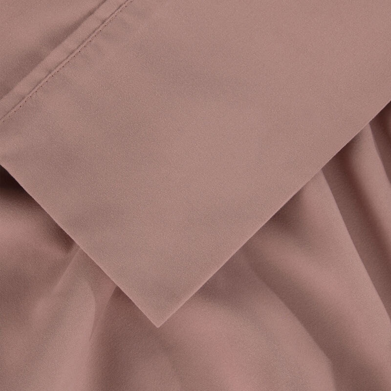 BEDGEAR Basic King Size Sheet Set (Ideal for Adj. Bases) - Blush, Blush, hires