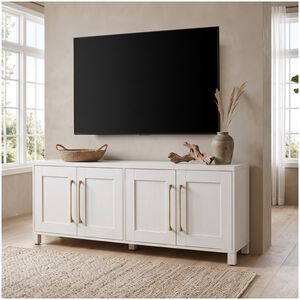 Preston & Cole Daphne 68" Wide TV Stand for TVs up to 75" - White, , hires