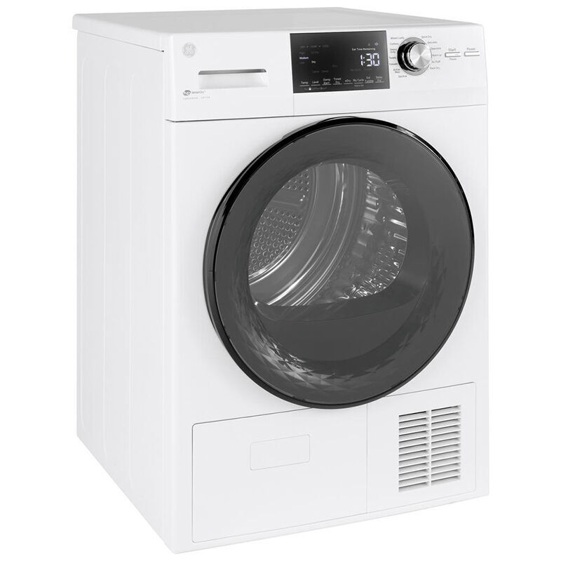 GE 24 in. 4.1 cu. ft. Ventless Electric Dryer with 13 Dryer Programs, Sanitize Cycle, Wrinkle Care & Sensor Dry - White, , hires