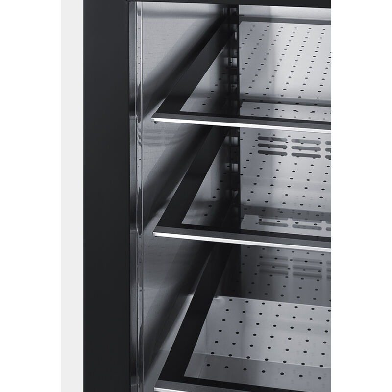 Summit 24 in. Left-Hinged Built-In/Freestanding 3.2 cu. ft. Compact Beverage Center with Adjustable Shelves & Digital Control - Stainless Steel, , hires
