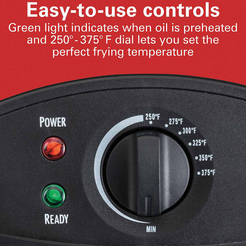 Hamilton Beach Deep Fryer with 12-Cup Oil Capacity & 8-Cup Food Capacity, , hires