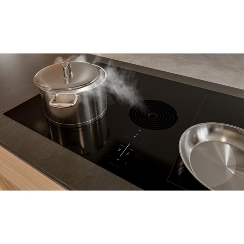 KitchenAid 36 in. 4-Burner Induction Cooktop with Bridge XL Even-Heat Zone, Downdraft, Simmer & Power Burner - Black, , hires