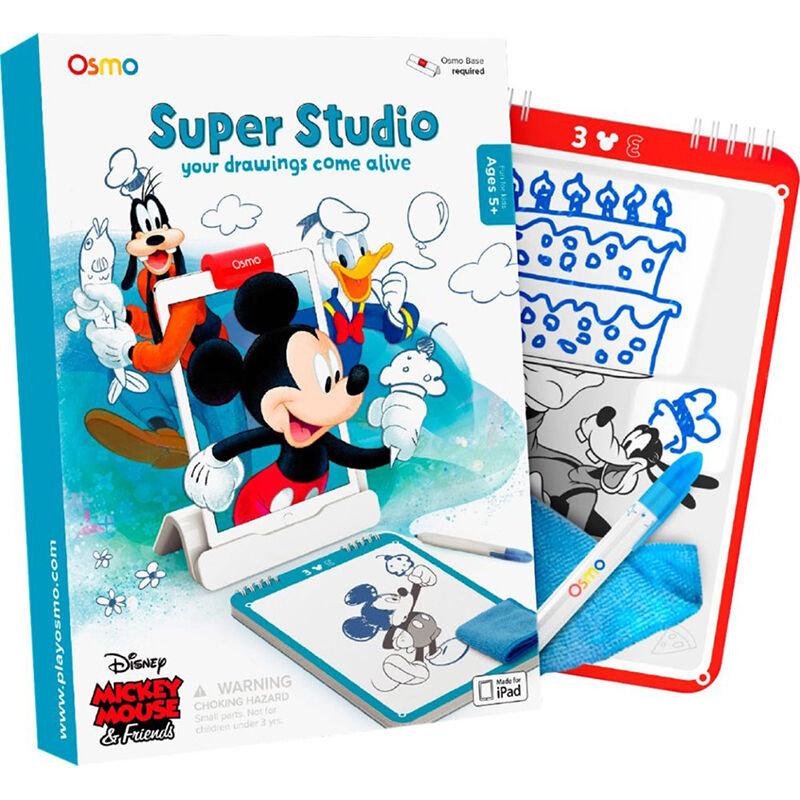 Osmo - Super Studio Disney Mickey Mouse & Friends Game - Drawing Activities - Ages 5-11 (Osmo Base Required), , hires