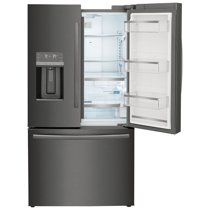 Frigidaire Gallery 36 in. 22.6 cu. ft. Counter Depth French Door Refrigerator with Ice & Water Dispenser - Black Stainless, Black Stainless, hires