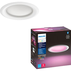 Philips - Hue White and Color Ambiance Retrofit 4" Recessed Downlight - White