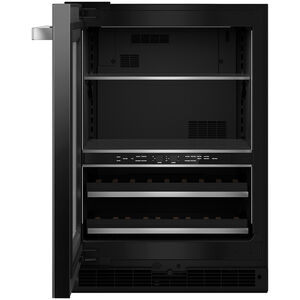 JennAir Noir Series 24 in. 5.0 cu. ft. Built-In Beverage Center with Fixed Shelves & Digital Control - Black, , hires
