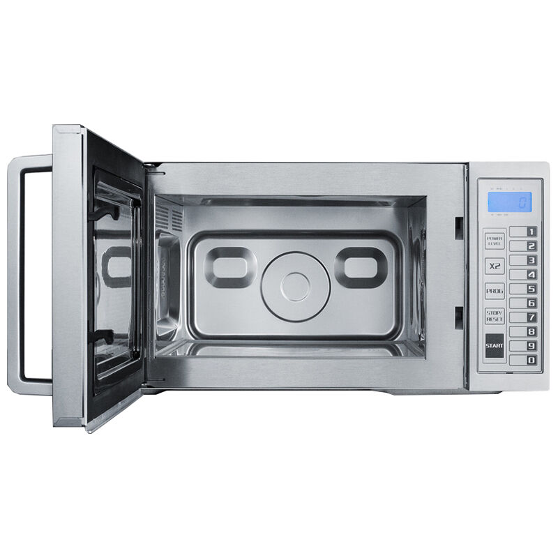 Summit 21 in. 0.9 cu. ft. 1000W Countertop Microwave - Stainless Steel, , hires