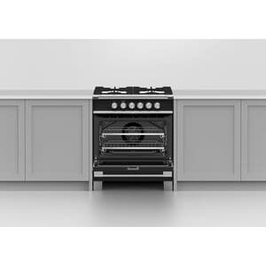 Fisher & Paykel Series 7 30 in. 3.5 cu. ft. Standard Convection Gas Range with 4 Sealed Burners - Black, , hires
