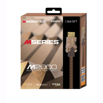 Monster M2000 Series Ultra-High Speed (25.0 Gbps) 5 FT. 4K HDMI Cable | MHV1-1015-US