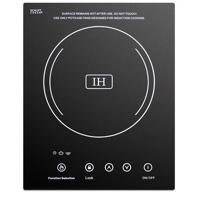 Summit 12 in. Single Burner Induction Cooktop with Power Burner - Black | SINC1110