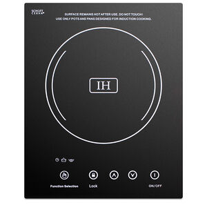 Summit 12 in. Single Burner Induction Cooktop with Power Burner - Black, , hires
