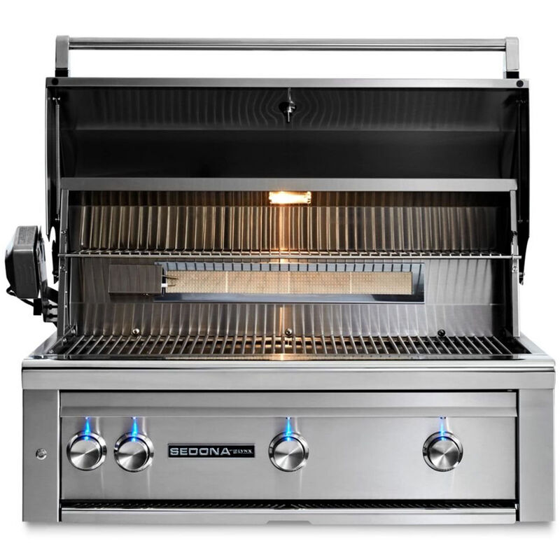 Lynx Sedona by Lynx 36 in. 4-Burner Built-In Liquid Propane Gas Grill with Rotisserie - Stainless Steel, , hires