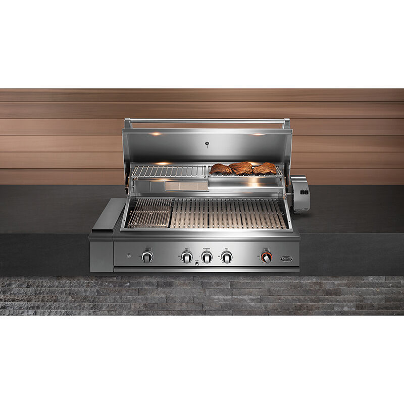 DCS Series 9 36 in. 3-Burner Built-In Natural Gas Grill with Rotisserie, Sear Burner & Smoke Box - Stainless Steel, , hires