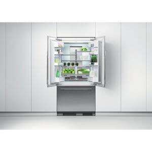 Fisher & Paykel Series 7 36 in. 16.8 cu. ft. Built-In Smart Counter Depth French Door Refrigerator with Ice Maker - Custom Panel Ready, , hires