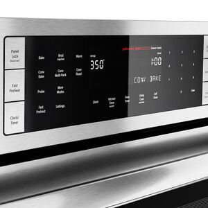 Bosch 800 Series 30 in. 9.2 cu. ft. Top Control Electric Double Wall Oven with True European Convection - Stainless Steel, , hires