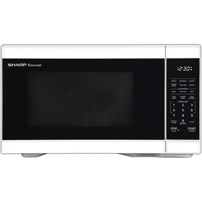 Sharp 21 in. 1.1 cu. ft. Countertop Microwave with 11 Power Levels - White | SMC1161HW