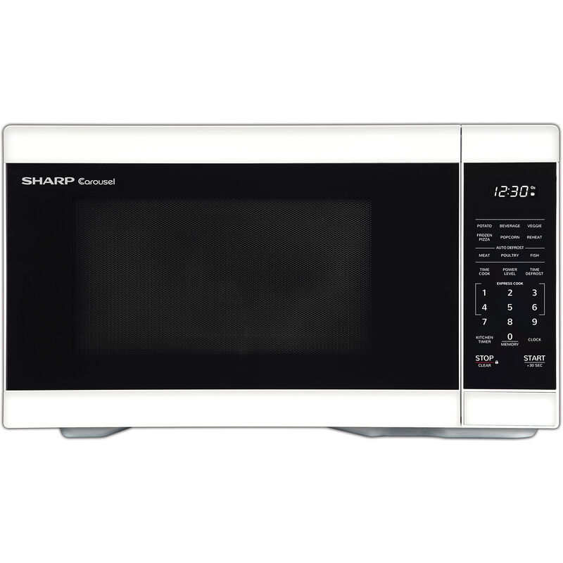 Sharp 21 in. 1.1 cu. ft. Countertop Microwave with 11 Power Levels ...