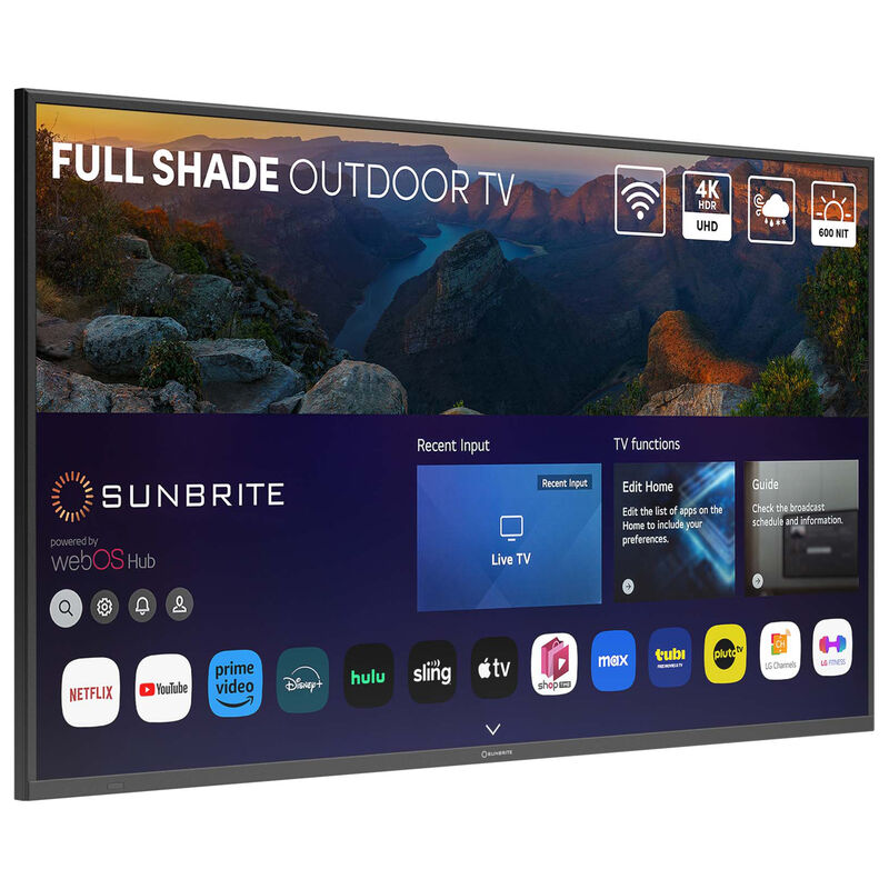 SunBrite TV - Veranda 4 Series 75" Class Full Shade 4K UHD LED Smart webOS Outdoor TV, , hires
