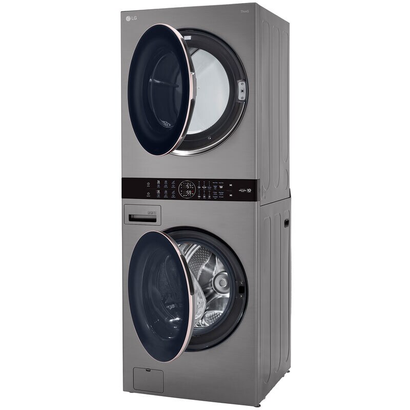 LG 27 in. WashTower with 4.5 cu. ft. Washer with 6 Wash Programs & 7.4 cu. ft. Gas Dryer with 6 Dryer Programs, Sensor Dry & Wrinkle Care - Graphite Steel, Graphite Steel, hires
