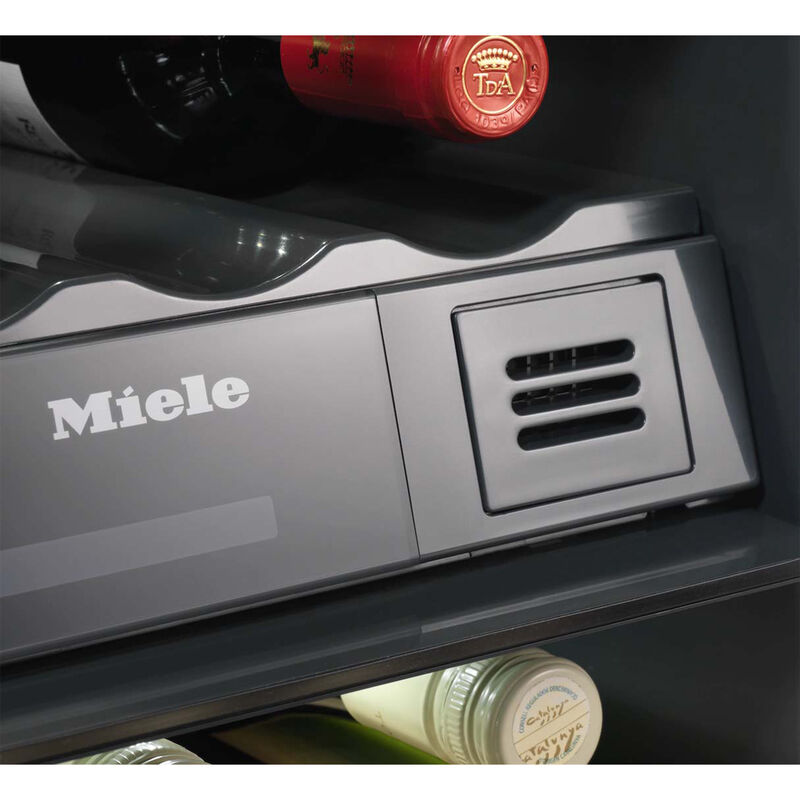 Miele 24 in. Undercounter Wine Cooler with Dual Zones & 34 Bottle Capacity - Black, , hires