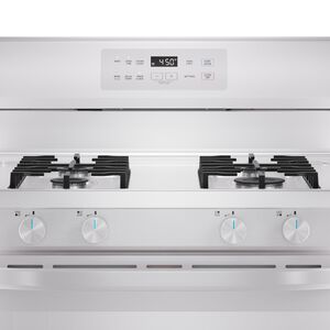 Midea 30 in. 6.1 cu. ft. Gas Range with 4 Sealed Burners - White, White, hires