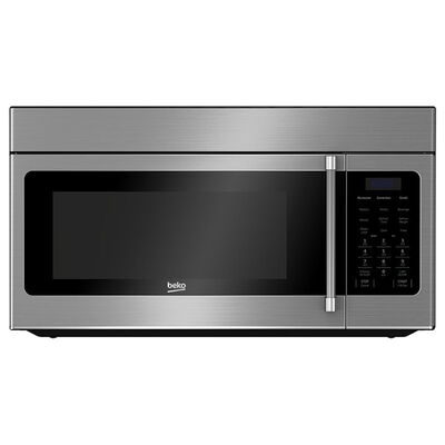 Beko 30" 1.6 Cu. Ft. Over-the-Range Microwave with 10 Power Levels & 300 CFM - Stainless Steel | MWOTR30100SS