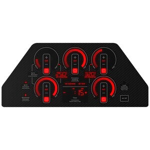 GE Profile 36 in. 5-Burner Smart Induction Cooktop with Simmer Burner & Power Burner - Black, , hires
