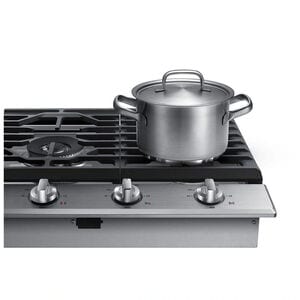 Samsung 36 in. 5-Burner Smart Natural Gas Cooktop with Griddle, Simmer Burner & Power Burner - Stainless Steel, Stainless Steel, hires