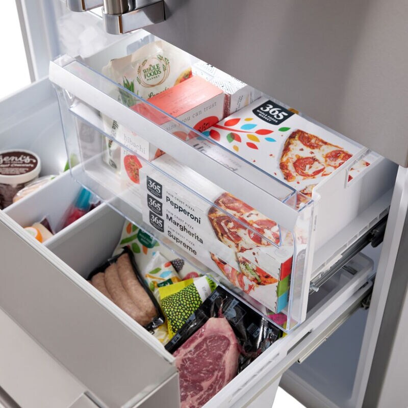 Viking 3 Series 36 in. 19.9 cu. ft. Counter Depth French Door Refrigerator with Internal Water Dispenser - Stainless Steel, , hires