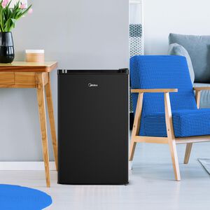 Midea 20 in. 4.4 cu. ft. Mini Fridge - Black, Black, hires