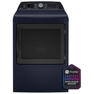 GE Profile 27 in. 7.3 cu. ft. Smart Gas Dryer with Sensor Dry, Sanitize Cycle & Steam Cycle - Sapphire Blue, , hires