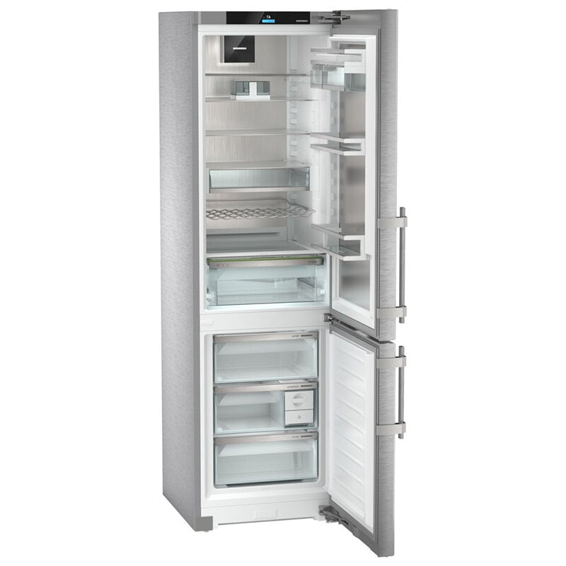 Liebherr Peak 24 in. 12.8 cu. ft. Smart Counter Depth Bottom Freezer Refrigerator Right Hinged - Stainless Steel, , hires