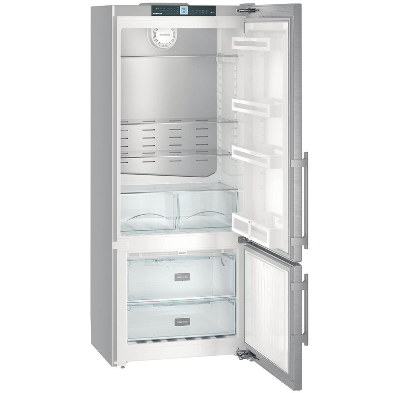 Liebherr 30 in. 14.6 cu. ft. Counter Depth Bottom Freezer Refrigerator - Stainless Steel, , hires