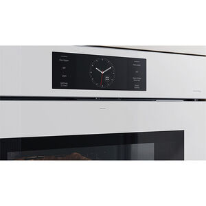 Samsung Bespoke 30 in. 5.1 cu. ft. Electric Smart Wall Oven with Dual Convection & Steam Clean - White Glass, , hires