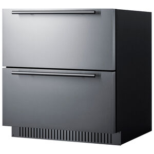 Summit 30 in. 5.4 cu. ft. Outdoor Double Refrigerator Drawers - Stainless Steel, , hires