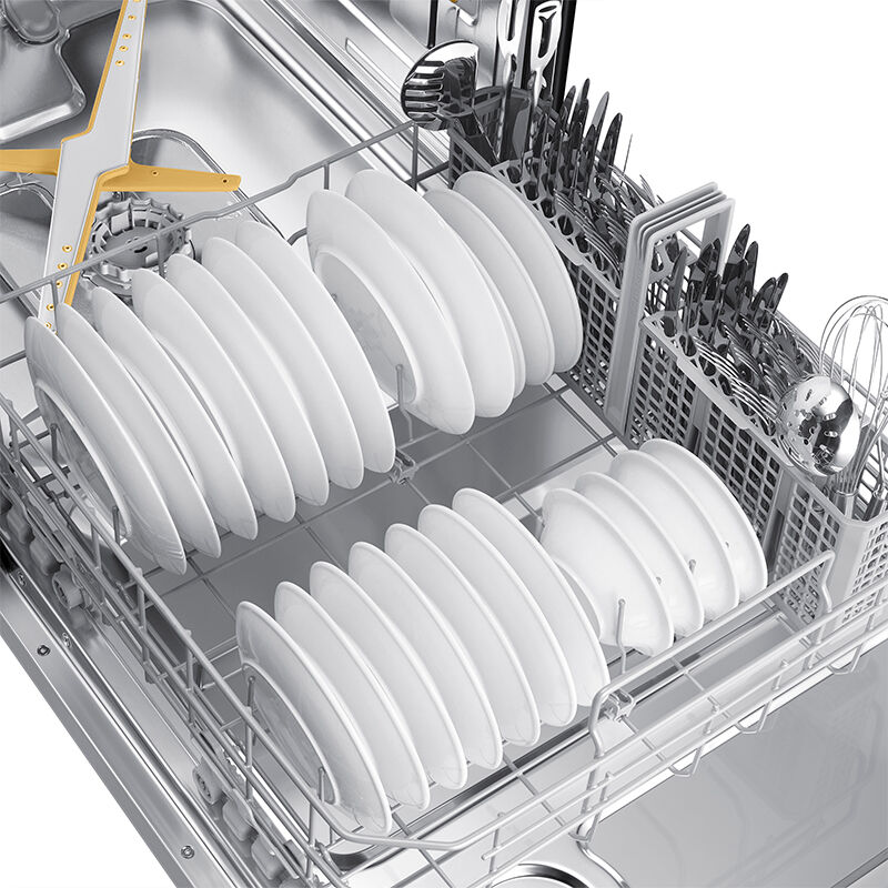 Samsung 24 in. Top Control Smart Dishwasher with 42 dBa Sound Level, 3rd-Rack, Ventilation Drying System & Pocket - Stainless Steel, Stainless Steel, hires