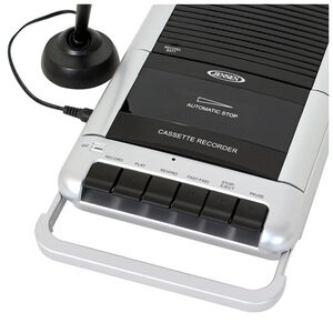 Jensen Standard Cassette Player and Recorder - Silver, , hires