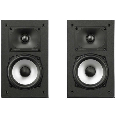 Polk Monitor XT15 High Resolution Compact Bookshelf Speakers (Pair) - Black | M-XT15