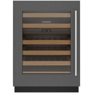 Sub-Zero 24 in. Compact Built-In Smart Wine Cooler with 42 Bottle Capacity, Dual Temperature Zones & Digital Control - Custom Panel Ready, , hires
