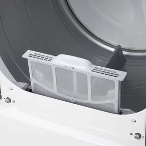 LG 27 in. 7.3 cu. ft. Smart Electric Dryer with EasyLoad Door & AI Sensor Dry - Alpine White, Alpine White, hires