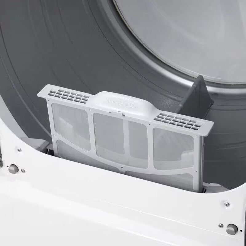 LG 27 in. 7.3 cu. ft. Smart Electric Dryer with EasyLoad Door & AI Sensor Dry - Alpine White, Alpine White, hires