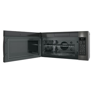 GE Profile 30" 1.7 Cu. Ft. Over-the-Range Microwave with 10 Power Levels, 300 CFM & Sensor Cooking Controls - Black Stainless, , hires