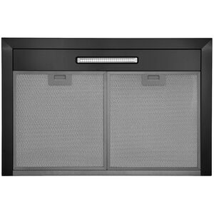 Broan Elite EW43 Series 30 in. Convertible Chimney Style Range Hood with 460 CFM, 3 Fan Speeds & 1 LED Light - Black Stainless, , hires