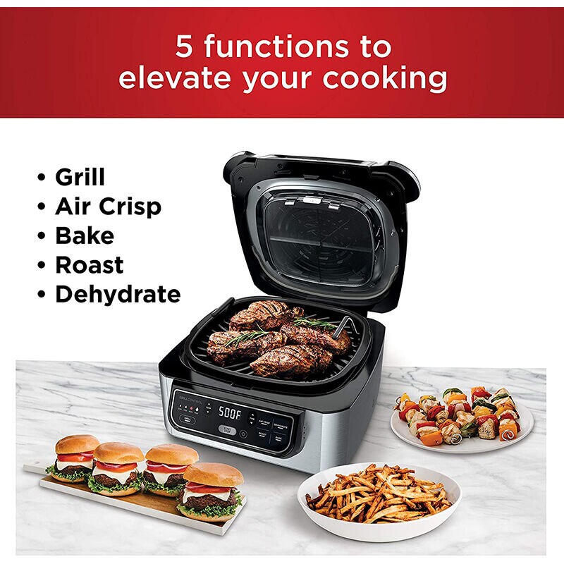 Ninja Foodi 5 in 1 Indoor Electric Grill with 4 qt. Air Fryer P.C. Richard Son