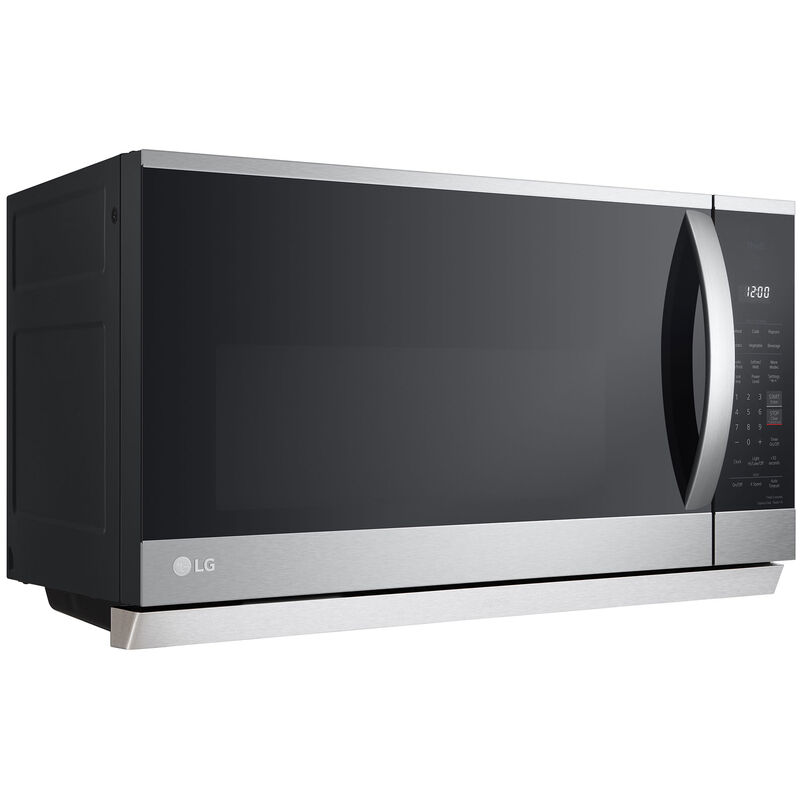LG 30 in. 2.1 cu. ft. Over-the-Range Microwave with 10 Power Levels, 400 CFM & Sensor Cooking Controls - Print Proof Stainless Steel, PrintProof Stainless Steel, hires