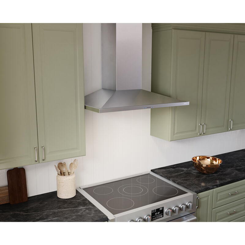 Zephyr Anzio Series 36 in. Convertible Chimney Style Range Hood with 600 CFM, 5 Fan Speeds & 2 LED Lights - Stainless Steel, , hires