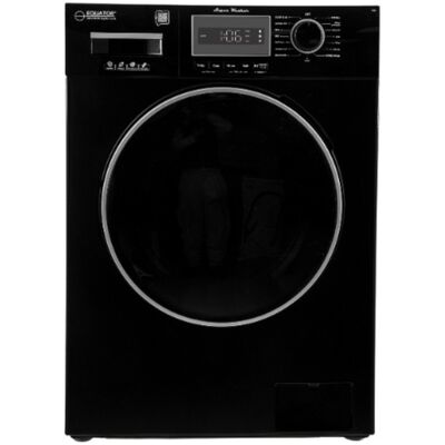 Equator Compact 24 in. 1.57 cu. ft. Stackable Front Load Washer with Pet & Sanitize Cycle - Black | EW822BLACK